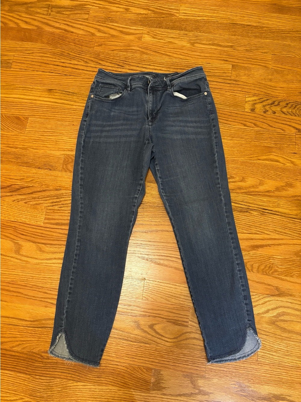 J. Jill Women’s Ankle Crop Jeans in Dark Blue - Slim Tapered Fit